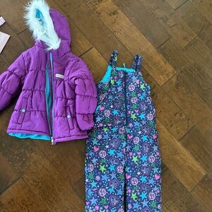 Girls Snow Bib and Jacket